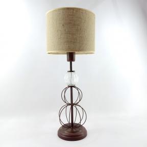 LAMPARA DE MESA GISELA VIDRIO/OXIDO                        