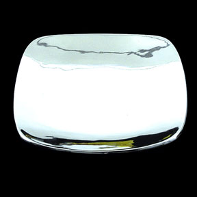 PLATO CUADRADO LISO DE ALUMINIO                        